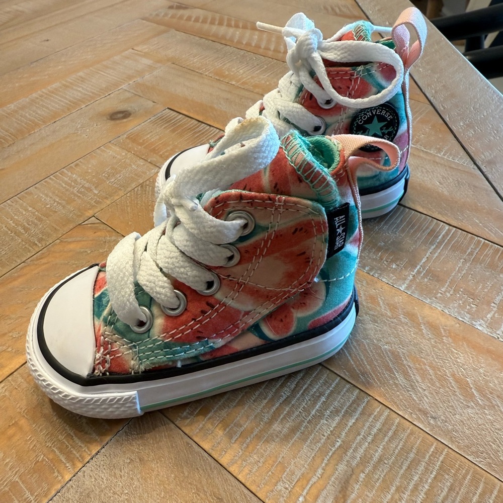 Converse Infant Watermelon High-Top Sneakers Size 2c